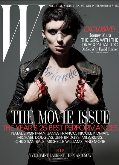  as The Girl with the Dragon Tattoo Rooney mara W cover