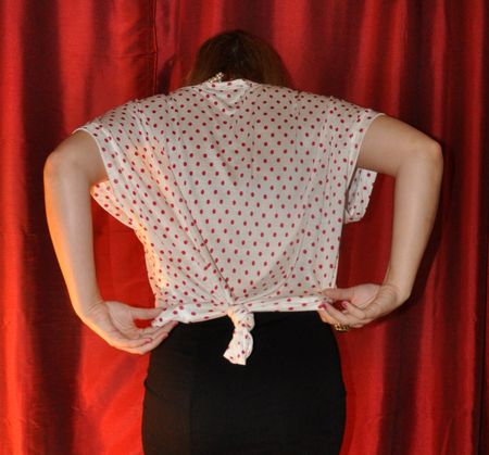 Polka dot back Polka dot back