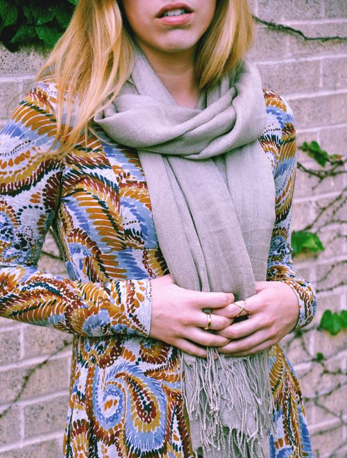 Anthro scarf and rings Anthro scarf and rings