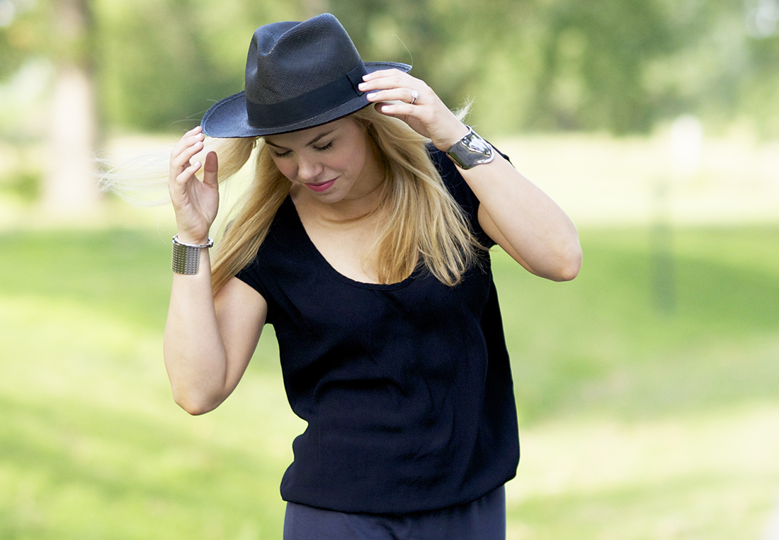 kelly wearstler idealist cuff + J.Crew panama hat | allyson in wonderland