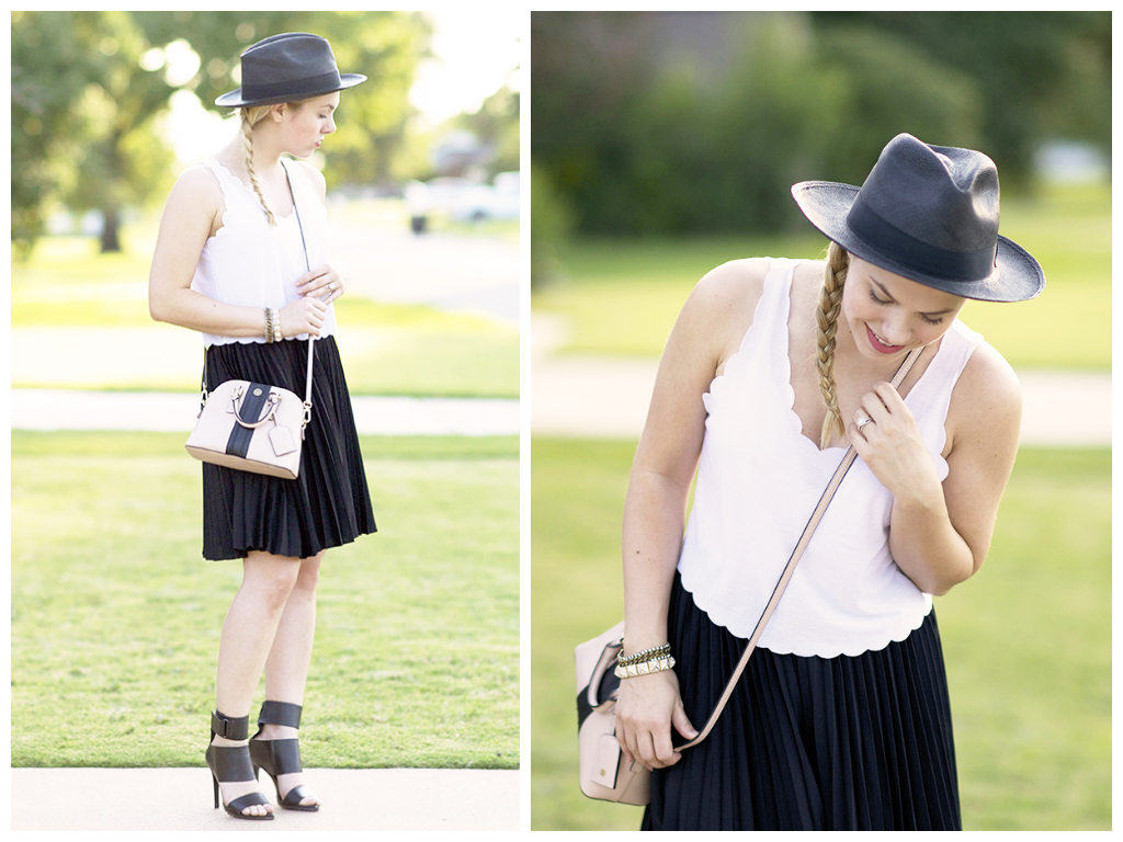 scallops and pleated skirt | allyson in wonderland